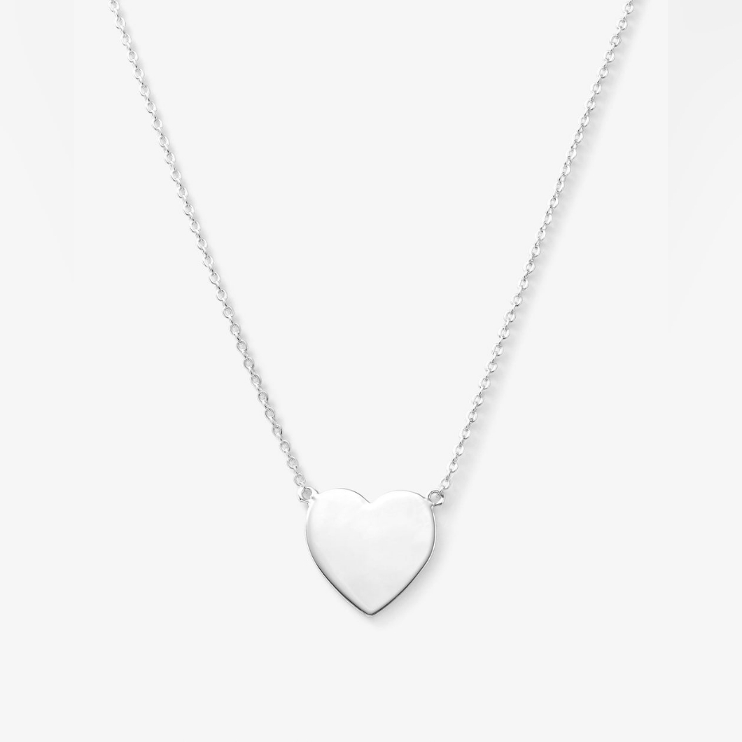 Melinda Maria You Have My Baby Heart Necklace Silver New - Firm 40$